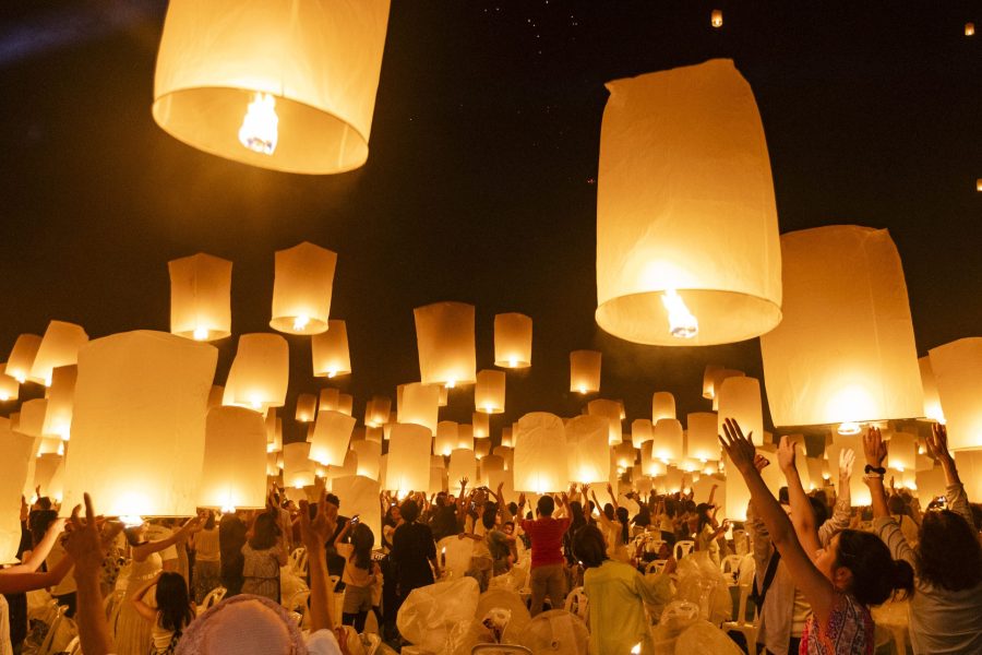 Chiang Mai Sky Lantern Festival 2026 at Royal Chiang Mai Golf Club,Thailand